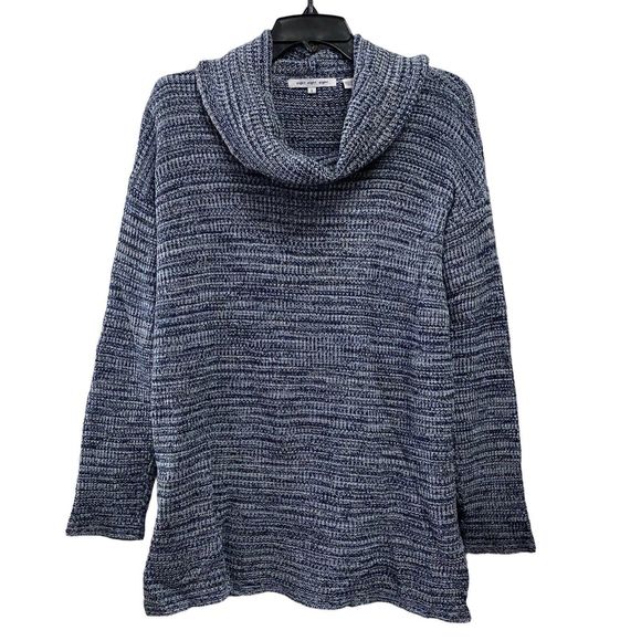 Eight Eight Eight Woman's Sz Large Cowl Neck Tunic Length Sweater - Picture 1 of 14